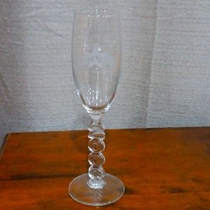 Y2K, year 2000 Sunset Station San Antonio New Year's commemorative wine glass